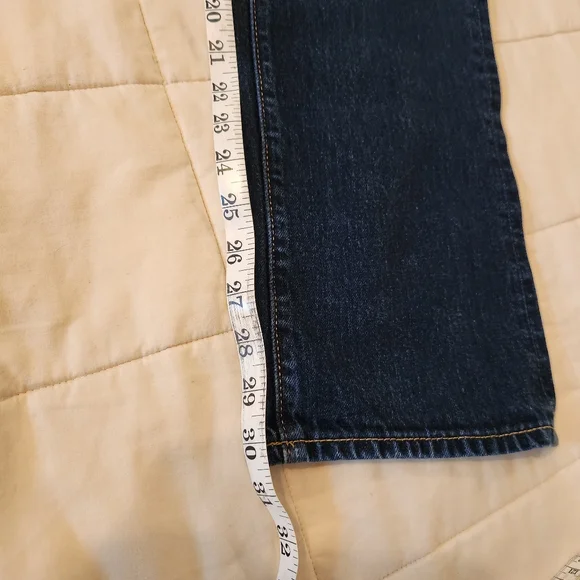 Abercrombie & Fitch Men's Slim Straight Blue Denim Jeans 32 ×32 Button Front EUC - Picture 8 of 8